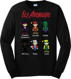 Elf Avengers Adults Christmas Jumper
