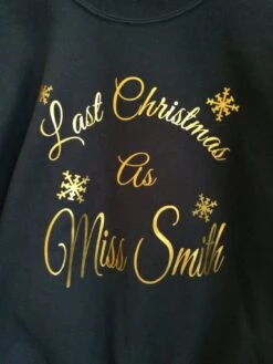 Last Christmas As Miss, Personalised Sweatshirt, Christmas Gift, Christmas Jumper, Wife To Be Gift, Christmas Sweatshirt 19 Last Christmas As Miss, Personalised Sweatshirt, Christmas Gift, Christmas Jumper, Wife To Be Gift, Christmas Sweatshirt -Jewellery Paradise il fullxfull.1118527983 3w9g