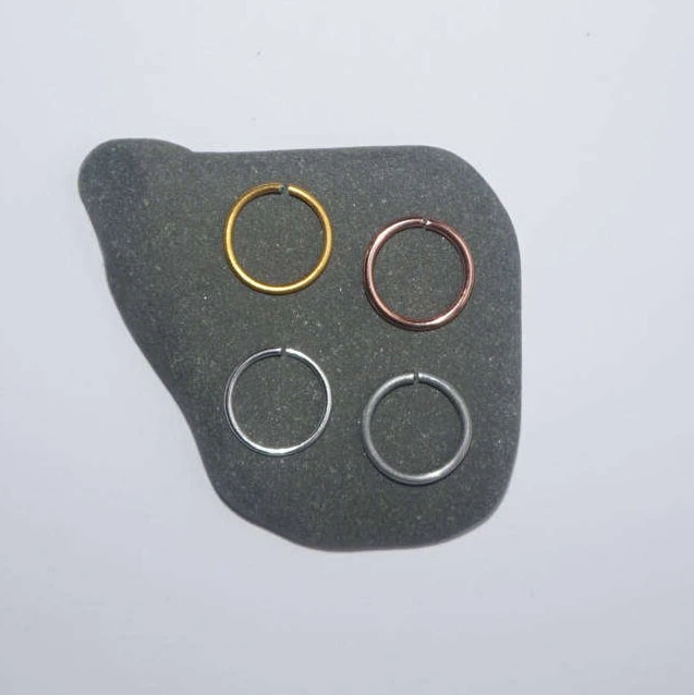 Pretty And Discreet Nose Ring Nose Hoop Tragus Ring, Christmas Gift, Endless Nose Hoop Rose Gold Nose Ring Thin Nose Ring 20g Nose Ring Hoop 4 Pretty And Discreet Nose Ring Nose Hoop Tragus Ring, Christmas Gift, Endless Nose Hoop Rose Gold Nose Ring Thin Nose Ring 20g Nose Ring Hoop - Image 2