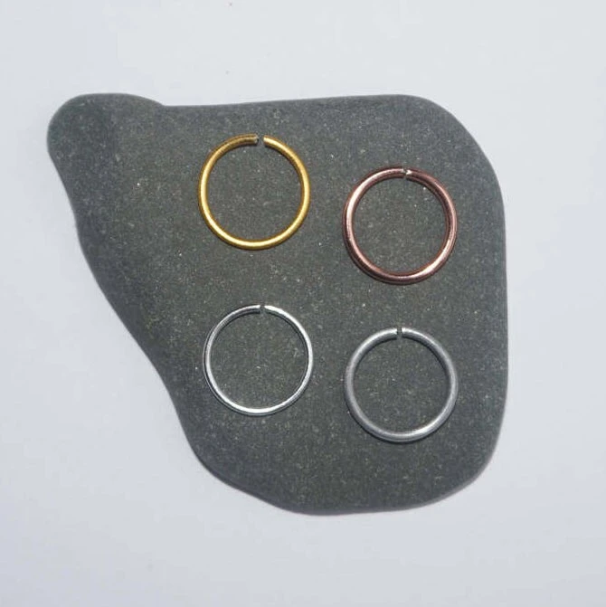 Pretty And Discreet Nose Ring Nose Hoop Tragus Ring, Christmas Gift, Endless Nose Hoop Rose Gold Nose Ring Thin Nose Ring 20g Nose Ring Hoop 3 Pretty And Discreet Nose Ring Nose Hoop Tragus Ring, Christmas Gift, Endless Nose Hoop Rose Gold Nose Ring Thin Nose Ring 20g Nose Ring Hoop