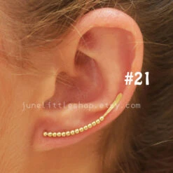 Shiny Ear Climber Earrings, Gold Ear Jackets, Olive Ear Climber, GoldBar Earrings, BeadedEarring, Everyday Earrings, Christmas Sale 17 Shiny Ear Climber Earrings, Gold Ear Jackets, Olive Ear Climber, GoldBar Earrings, BeadedEarring, Everyday Earrings, Christmas Sale -Jewellery Paradise il fullxfull.1260640200 srj2