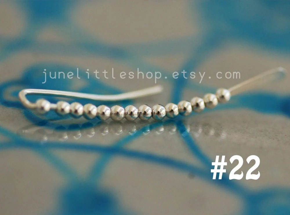 Shiny Ear Climber Earrings, Gold Ear Jackets, Olive Ear Climber, GoldBar Earrings, BeadedEarring, Everyday Earrings, Christmas Sale 9 Shiny Ear Climber Earrings, Gold Ear Jackets, Olive Ear Climber, GoldBar Earrings, BeadedEarring, Everyday Earrings, Christmas Sale - Image 7