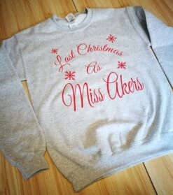 Last Christmas As Miss, Personalised Sweatshirt, Christmas Gift, Christmas Jumper, Wife To Be Gift, Christmas Sweatshirt 17 Last Christmas As Miss, Personalised Sweatshirt, Christmas Gift, Christmas Jumper, Wife To Be Gift, Christmas Sweatshirt -Jewellery Paradise il fullxfull.1337332998 p0dc