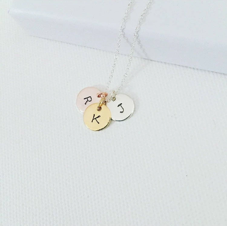 Triple Initial Necklace, Personalised Necklace, Monogram Necklace, Christmas Gift, Gift For Mum, Family Necklace, Mum Necklace, Gift For Her 3 Triple Initial Necklace, Personalised Necklace, Monogram Necklace, Christmas Gift, Gift For Mum, Family Necklace, Mum Necklace, Gift For Her