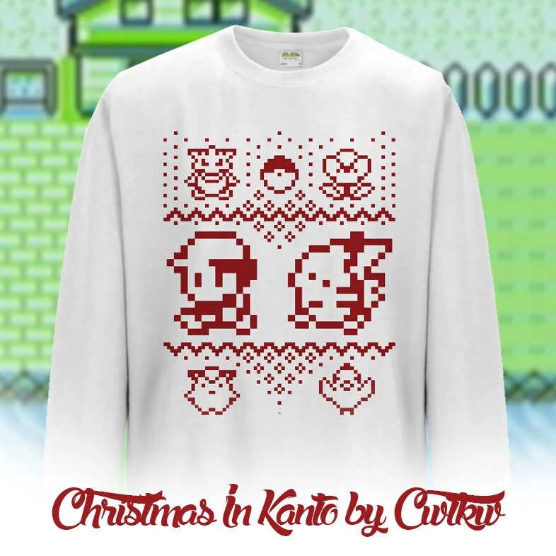 Christmas In Kanto - Retro Pokemon Christmas Jumper - Completely Original Design By Cwtkw 6 Christmas In Kanto - Retro Pokemon Christmas Jumper - Completely Original Design By Cwtkw - Image 4
