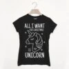 All I Want For Christmas Is Unicorn Women's Christmas Slogan T-Shirt 1 All I Want For Christmas Is Unicorn Women's Christmas Slogan T-Shirt -Jewellery Paradise il fullxfull.1347617436 rlsi