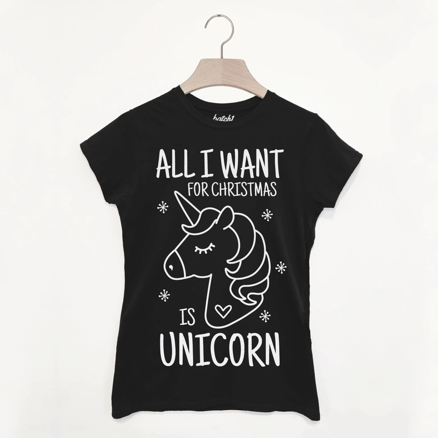 All I Want For Christmas Is Unicorn Women's Christmas Slogan T-Shirt 3 All I Want For Christmas Is Unicorn Women's Christmas Slogan T-Shirt