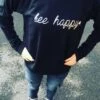 Bee Happy Sweater, Black Sweater, Ladies Jumper, Metallic Slogan, Slogan Sweater, Christmas Gift For Women 2 Bee Happy Sweater, Black Sweater, Ladies Jumper, Metallic Slogan, Slogan Sweater, Christmas Gift For Women -Jewellery Paradise il fullxfull.1357216611 jp9p