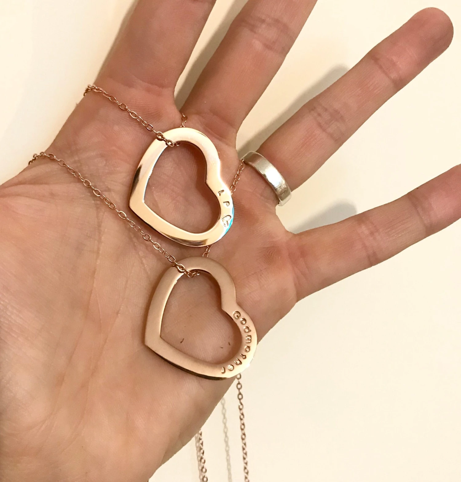 Personalised Heart Necklace, Stamped Jewellery, Customised Jewelry, Name Necklace, Gifts For Her, Mothers Day, Christmas Present, Valentines 9 Personalised Heart Necklace, Stamped Jewellery, Customised Jewelry, Name Necklace, Gifts For Her, Mothers Day, Christmas Present, Valentines - Image 7