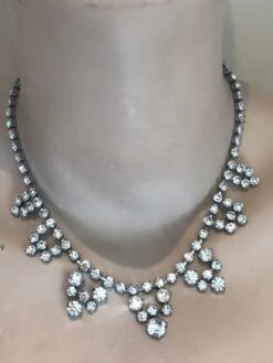 Stunning Super Sparkly 1950s Diamanté Clear Silver Rhinestone Necklace Vintage Christmas Bling 21 Stunning Super Sparkly 1950s Diamanté Clear Silver Rhinestone Necklace Vintage Christmas Bling -Jewellery Paradise il fullxfull.1533744616 ms3u