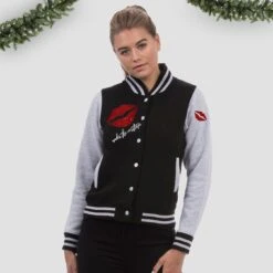 Christmas Varsity Jacket, College Letterman Xmas Jacket, Christmas Varsity Jacket, Alternative Christmas Jumper, Christmas Sweatshirt