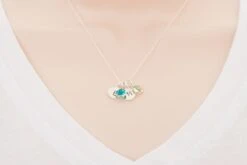 Two Initial Necklace - Silver Double Disc Necklace With Initial - 2 Birthstone Pendant - Personalised Two Children Necklace - Christmas 9 Two Initial Necklace - Silver Double Disc Necklace With Initial - 2 Birthstone Pendant - Personalised Two Children Necklace - Christmas -Jewellery Paradise il fullxfull.1638153406 hx4n