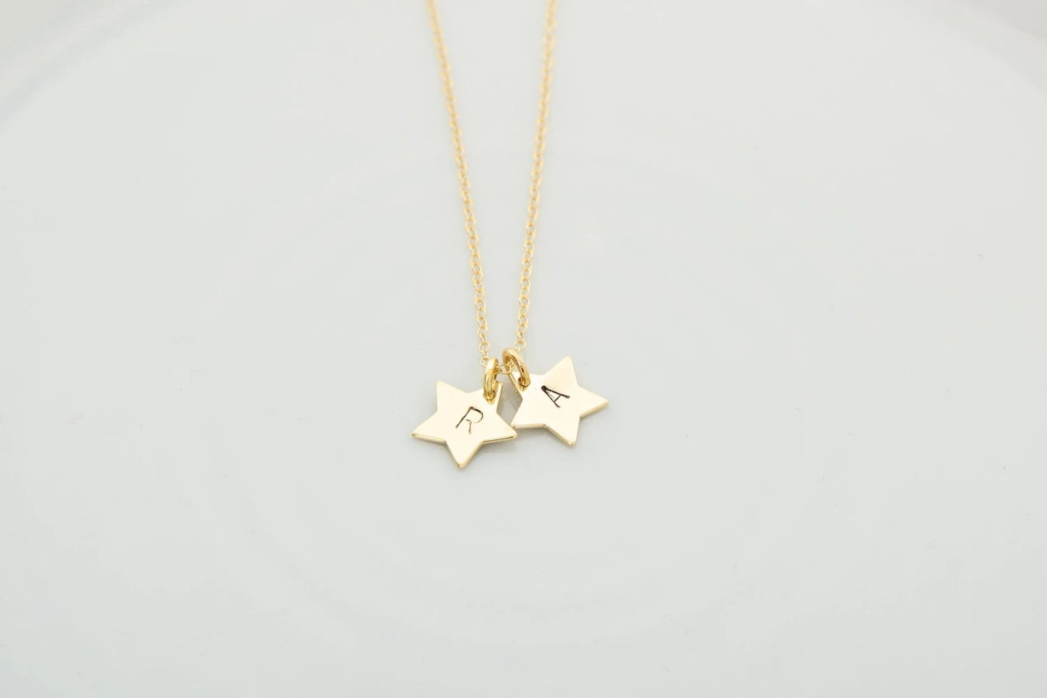 Gold Star Necklace - Initial Necklace - Personalised Star Necklace - Christmas Gift Idea - Celestial Necklace - Necklace For Mum 4 Gold Star Necklace - Initial Necklace - Personalised Star Necklace - Christmas Gift Idea - Celestial Necklace - Necklace For Mum - Image 2