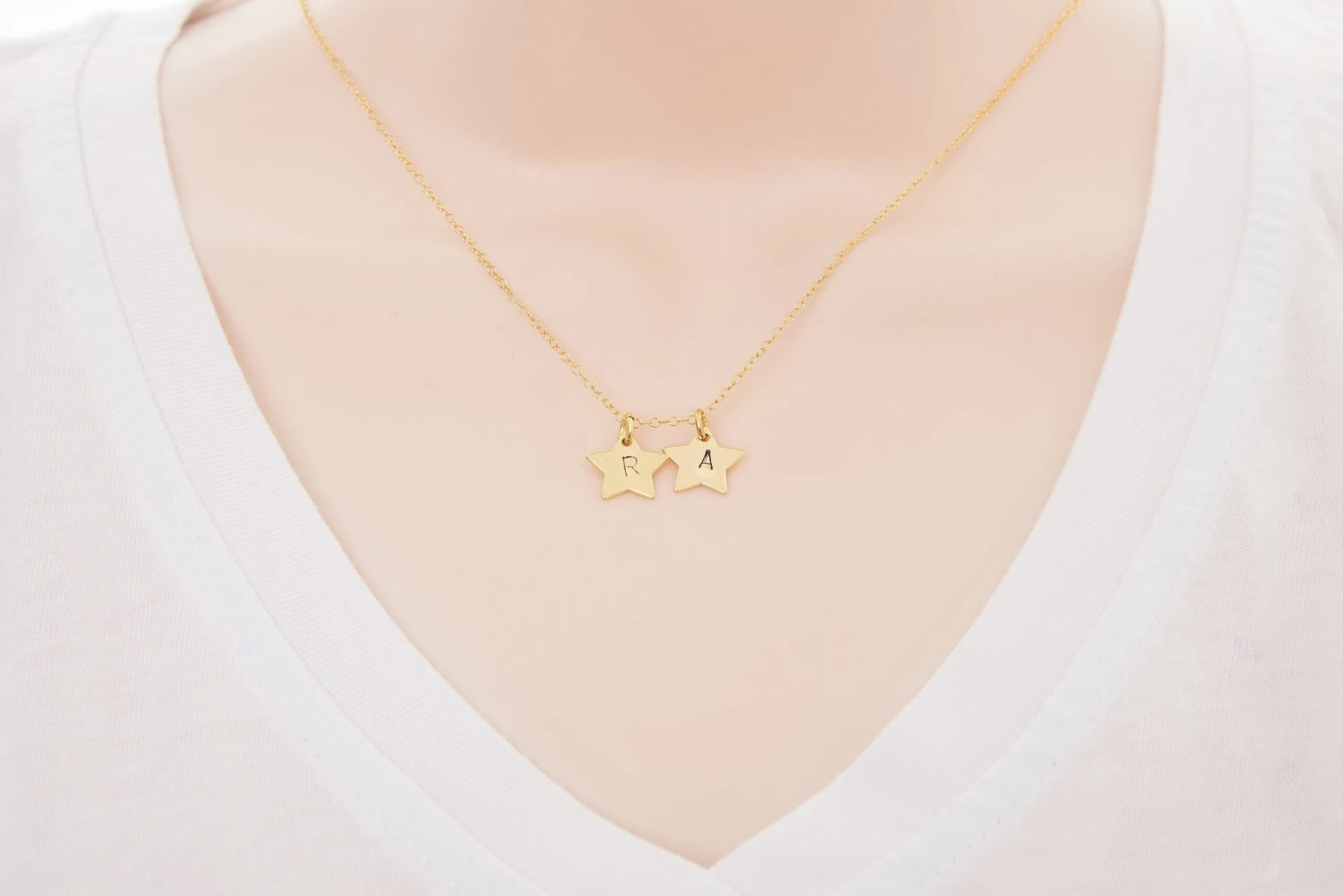 Gold Star Necklace - Initial Necklace - Personalised Star Necklace - Christmas Gift Idea - Celestial Necklace - Necklace For Mum 5 Gold Star Necklace - Initial Necklace - Personalised Star Necklace - Christmas Gift Idea - Celestial Necklace - Necklace For Mum - Image 3