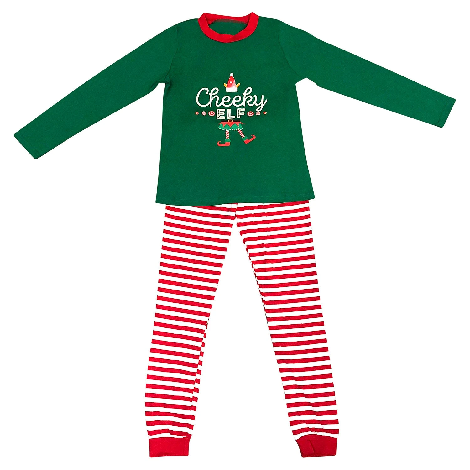 Elf Pyjamas Christmas Family PJs Pajamas Matching Set Dad Mum Cheeky Little Elves Men Women Girl Boy Xmas Nightwear Outfit 6 Elf Pyjamas Christmas Family PJs Pajamas Matching Set Dad Mum Cheeky Little Elves Men Women Girl Boy Xmas Nightwear Outfit - Image 4