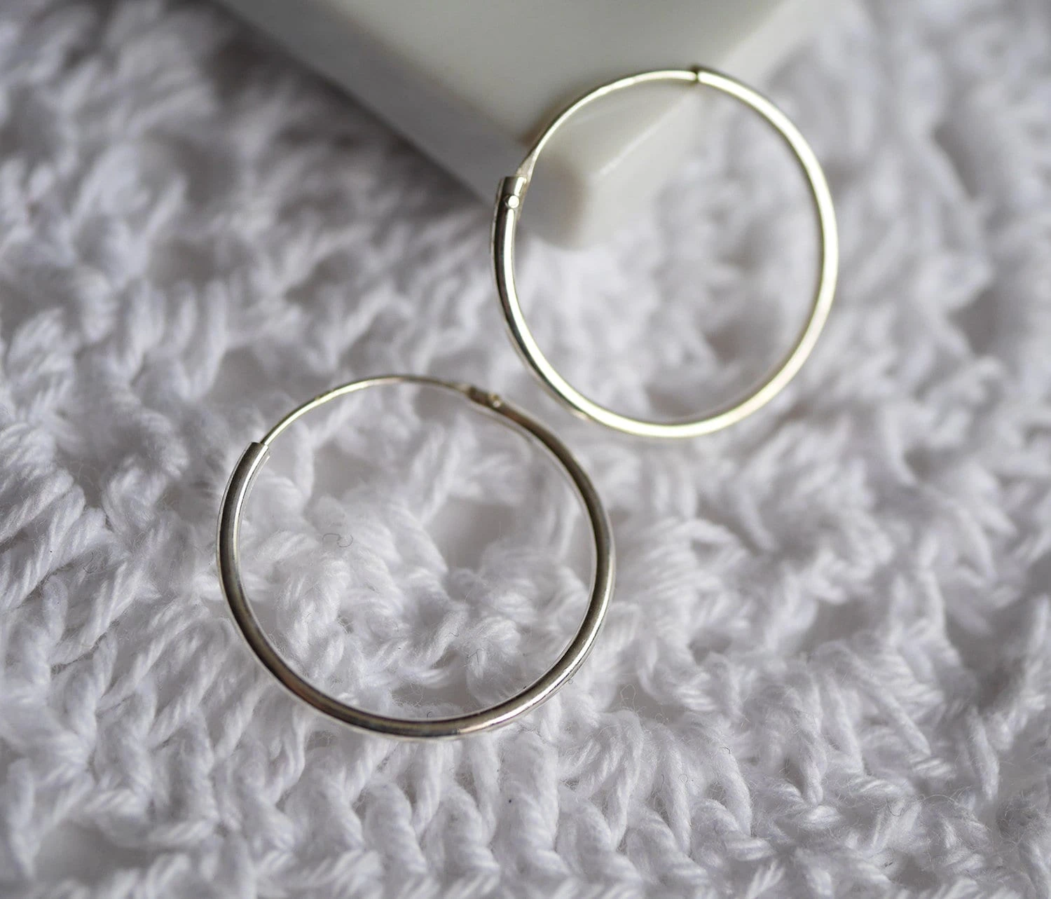 Christmas Gift - Sterling Silver Hoop Earrings -Round Earrings - Circle Silver Earrings - Minimalist Jewels - Thin Earrings 10 Christmas Gift - Sterling Silver Hoop Earrings -Round Earrings - Circle Silver Earrings - Minimalist Jewels - Thin Earrings - Image 8