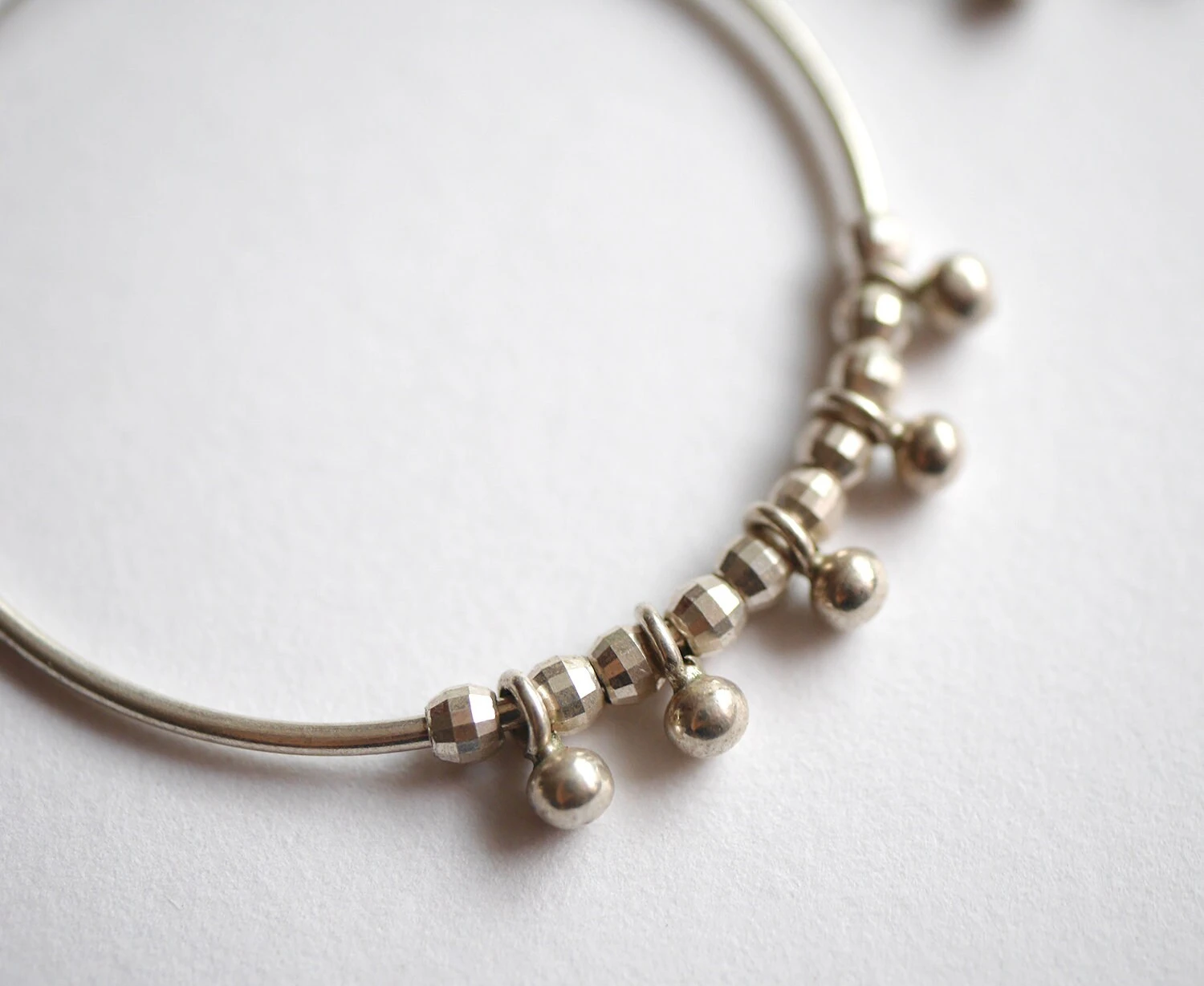 Christmas Gift - Sterling Silver Boho Hoop Earrings - Drop Round Earrings - Circle Silver Earrings - Minimalist Jewels - Thin Earrings 10 Christmas Gift - Sterling Silver Boho Hoop Earrings - Drop Round Earrings - Circle Silver Earrings - Minimalist Jewels - Thin Earrings - Image 8