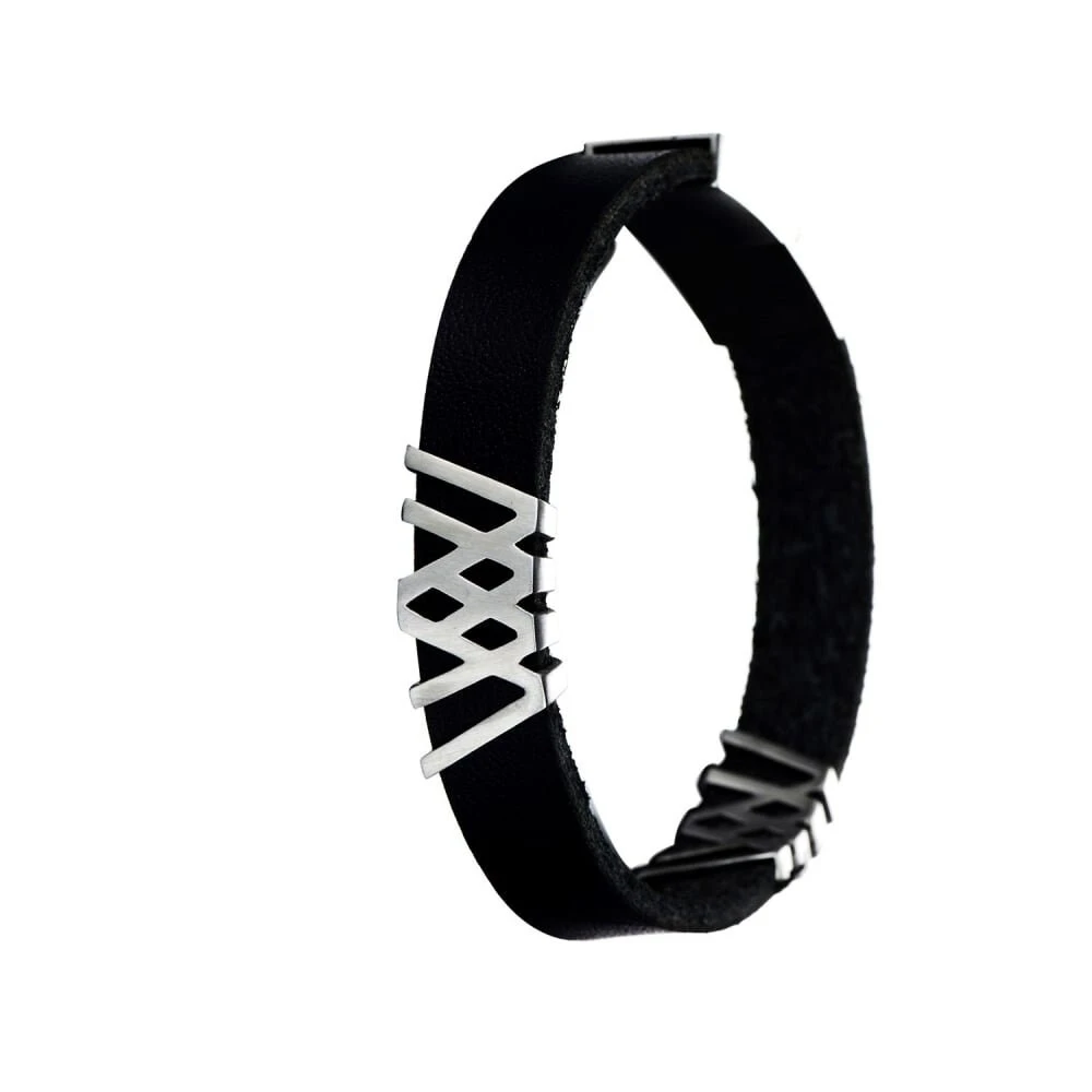 Leather Bracelet For Men, Jewellery Gift Stainless Steel Sliding Buckle Black Leather Personalised Buckle For Birthday Christmas- FREE Box 3 Leather Bracelet For Men, Jewellery Gift Stainless Steel Sliding Buckle Black Leather Personalised Buckle For Birthday Christmas- FREE Box