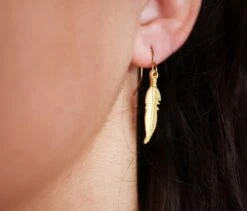 Christmas Gift - Gold Plated Feathers Earrings - Feather Earrings - Gold Plated Earrings - Boho Earrings - Wedding Jewelry - Bridesmaid 10 Christmas Gift - Gold Plated Feathers Earrings - Feather Earrings - Gold Plated Earrings - Boho Earrings - Wedding Jewelry - Bridesmaid -Jewellery Paradise il fullxfull.1696244704 dmlc