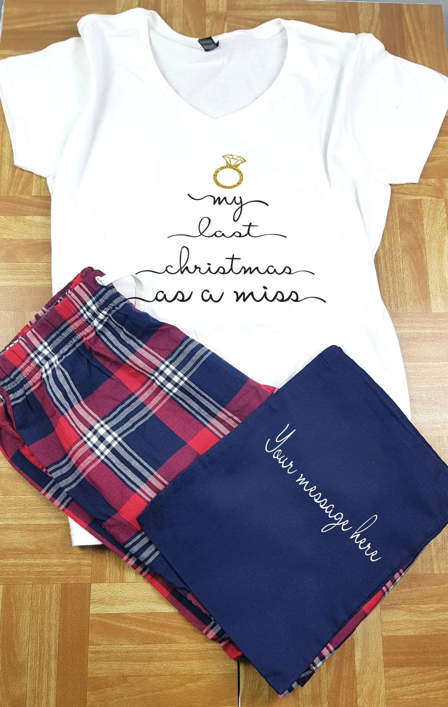 Last Christmas As A Miss Pyjamas, Christmas Pjs, Bride To Be Gift, Xmas Pyjamas, Christmas Sweatshirt 3 Last Christmas As A Miss Pyjamas, Christmas Pjs, Bride To Be Gift, Xmas Pyjamas, Christmas Sweatshirt