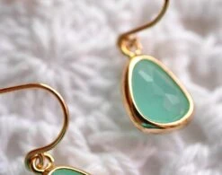 Christmas Gift - Mint Stone Earrings - Drop Earrings - Gold Plated Earrings - Glass Stone - Stone Jewelry - Mint Jewels - Mint And Gold 17 Christmas Gift - Mint Stone Earrings - Drop Earrings - Gold Plated Earrings - Glass Stone - Stone Jewelry - Mint Jewels - Mint And Gold -Jewellery Paradise il fullxfull.1711141659 dz0z