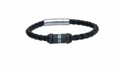 Leather Bracelet For Men Carbon Black Crystals- Braided Black Leather Jewellery Gift For Birthday Or Christmas Stainless Steel 9 Leather Bracelet For Men Carbon Black Crystals- Braided Black Leather Jewellery Gift For Birthday Or Christmas Stainless Steel -Jewellery Paradise il fullxfull.1717110676 tp3e