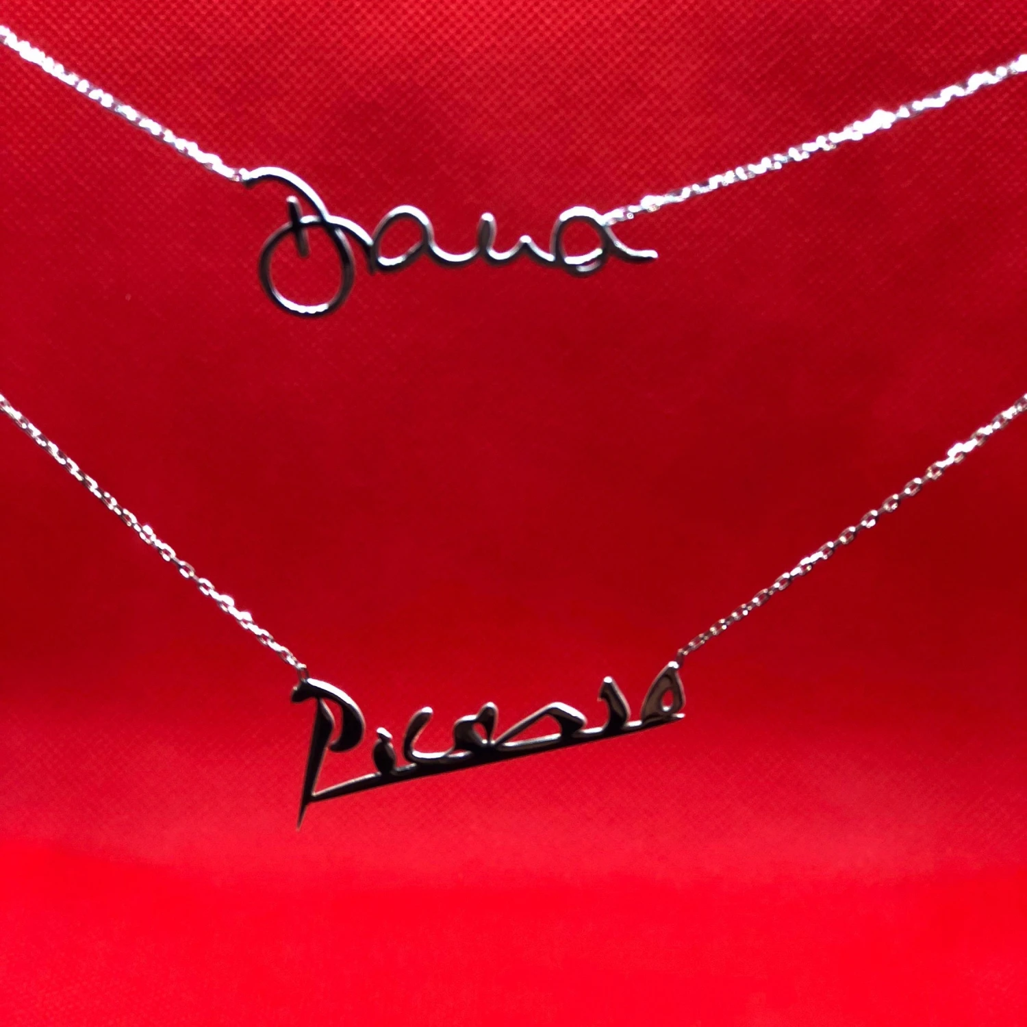 Actual Handwriting Necklace, Meaningful Personalized Necklace, Bridesmaid Jewelry, Christmas Gifts, Handwriting Necklace, Sterling Silver 7 Actual Handwriting Necklace, Meaningful Personalized Necklace, Bridesmaid Jewelry, Christmas Gifts, Handwriting Necklace, Sterling Silver - Image 5