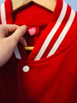 Kawaii Red White Varsity Jacket Handmade Applique Cardigan Jacket Hearts Applique Eye Applique Designer Jacket Christmas Gift 17 Kawaii Red White Varsity Jacket Handmade Applique Cardigan Jacket Hearts Applique Eye Applique Designer Jacket Christmas Gift -Jewellery Paradise il fullxfull.1733942205 96pl