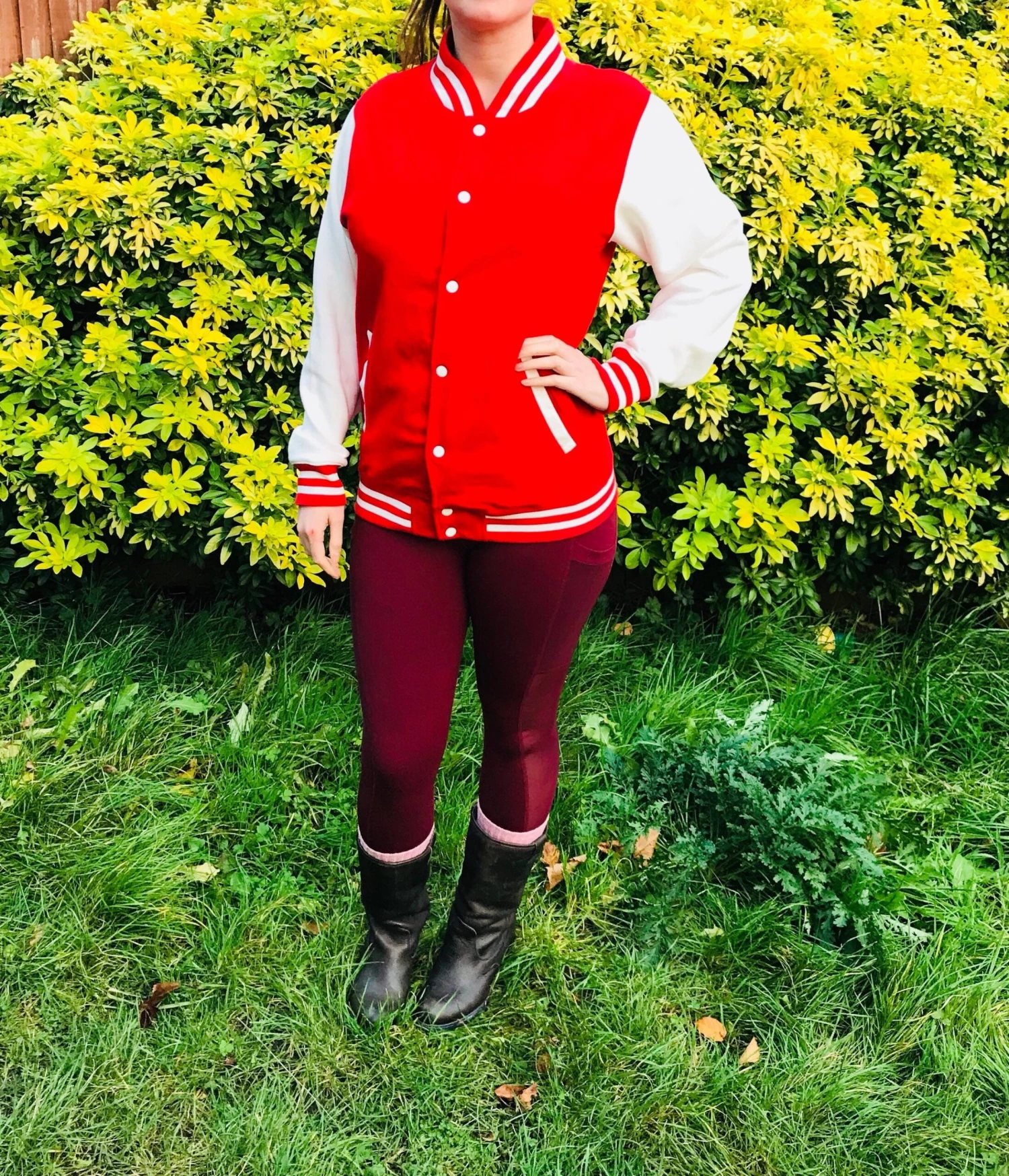 Kawaii Red White Varsity Jacket Handmade Applique Cardigan Jacket Hearts Applique Eye Applique Designer Jacket Christmas Gift 4 Kawaii Red White Varsity Jacket Handmade Applique Cardigan Jacket Hearts Applique Eye Applique Designer Jacket Christmas Gift - Image 2