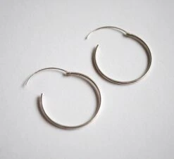 Christmas Gift - Sterling Silver Hoop Earrings -Round Earrings - Circle Silver Earrings - Minimalist Jewels - Thin Earrings 13 Christmas Gift - Sterling Silver Hoop Earrings -Round Earrings - Circle Silver Earrings - Minimalist Jewels - Thin Earrings -Jewellery Paradise il fullxfull.1736933285 l7hk