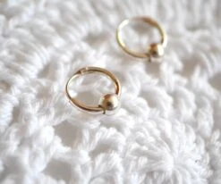 Christmas Gift - Sterling Silver Hoop Earrings -Round Earrings - Circle Silver Earrings - Minimalist Jewels - Thin Earrings - Boho Ear