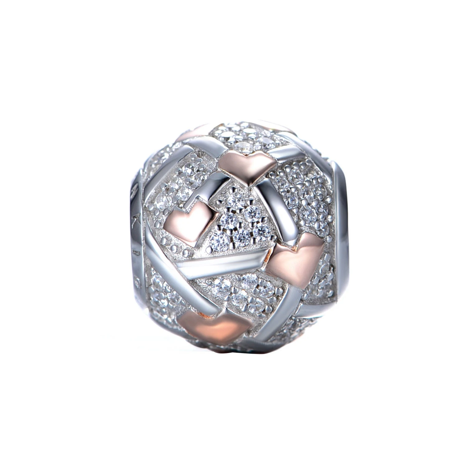 Leather Charm Bracelet For Women Silver Clasp Crystal Hearts Fastener Bead Sterling Silver Leather Colour- Black, Gold, Silver Christmas 6 Leather Charm Bracelet For Women Silver Clasp Crystal Hearts Fastener Bead Sterling Silver Leather Colour- Black, Gold, Silver Christmas - Image 4