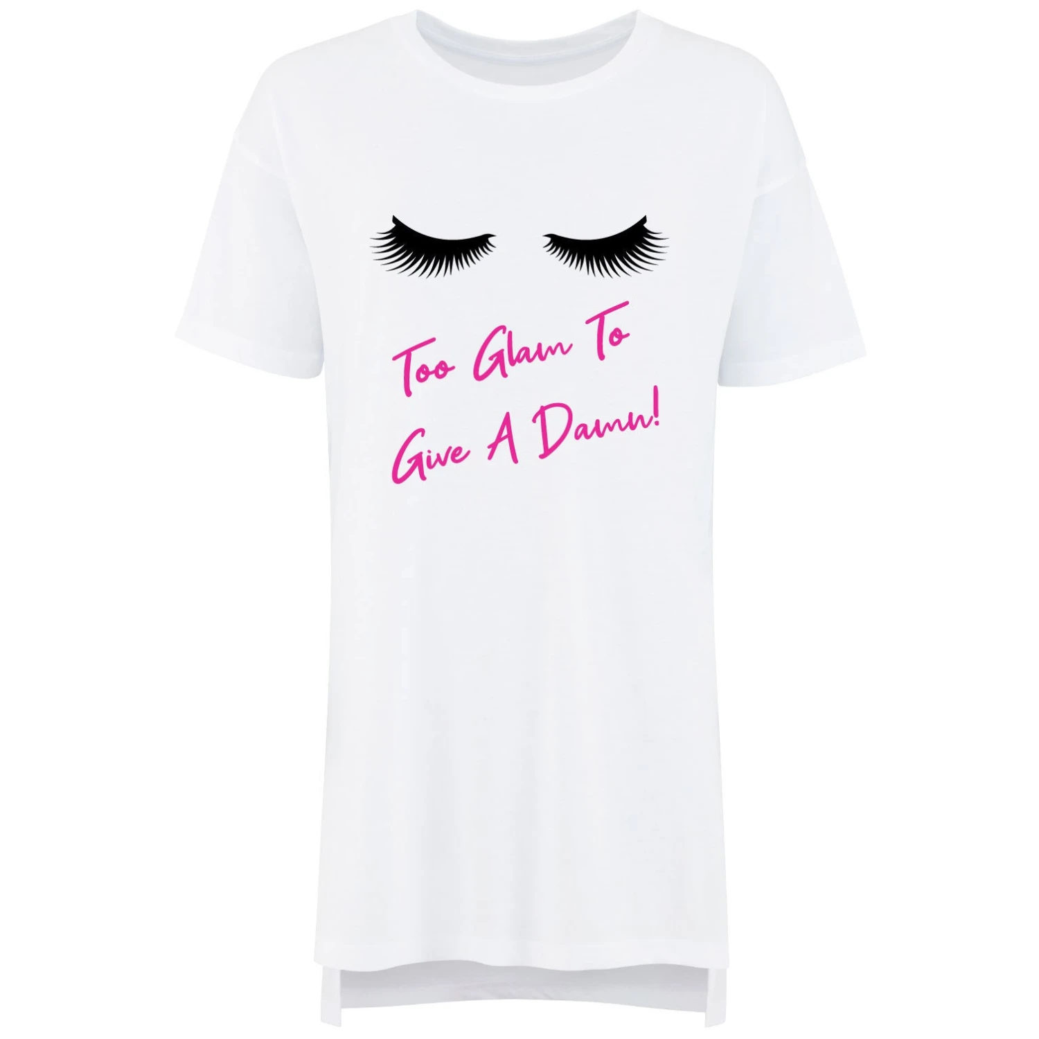 Oversized Lashes Too GLam To Give A Damn Nightie Mothers Day Mum Present Birthday Christmas Pet Present 4 Oversized Lashes Too GLam To Give A Damn Nightie Mothers Day Mum Present Birthday Christmas Pet Present - Image 2