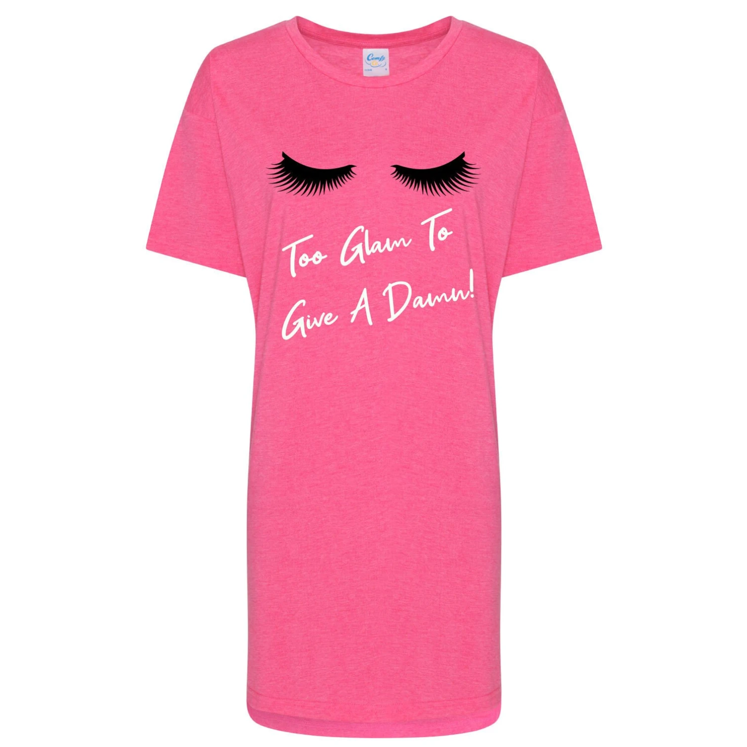 Oversized Lashes Too GLam To Give A Damn Nightie Mothers Day Mum Present Birthday Christmas Pet Present 5 Oversized Lashes Too GLam To Give A Damn Nightie Mothers Day Mum Present Birthday Christmas Pet Present - Image 3