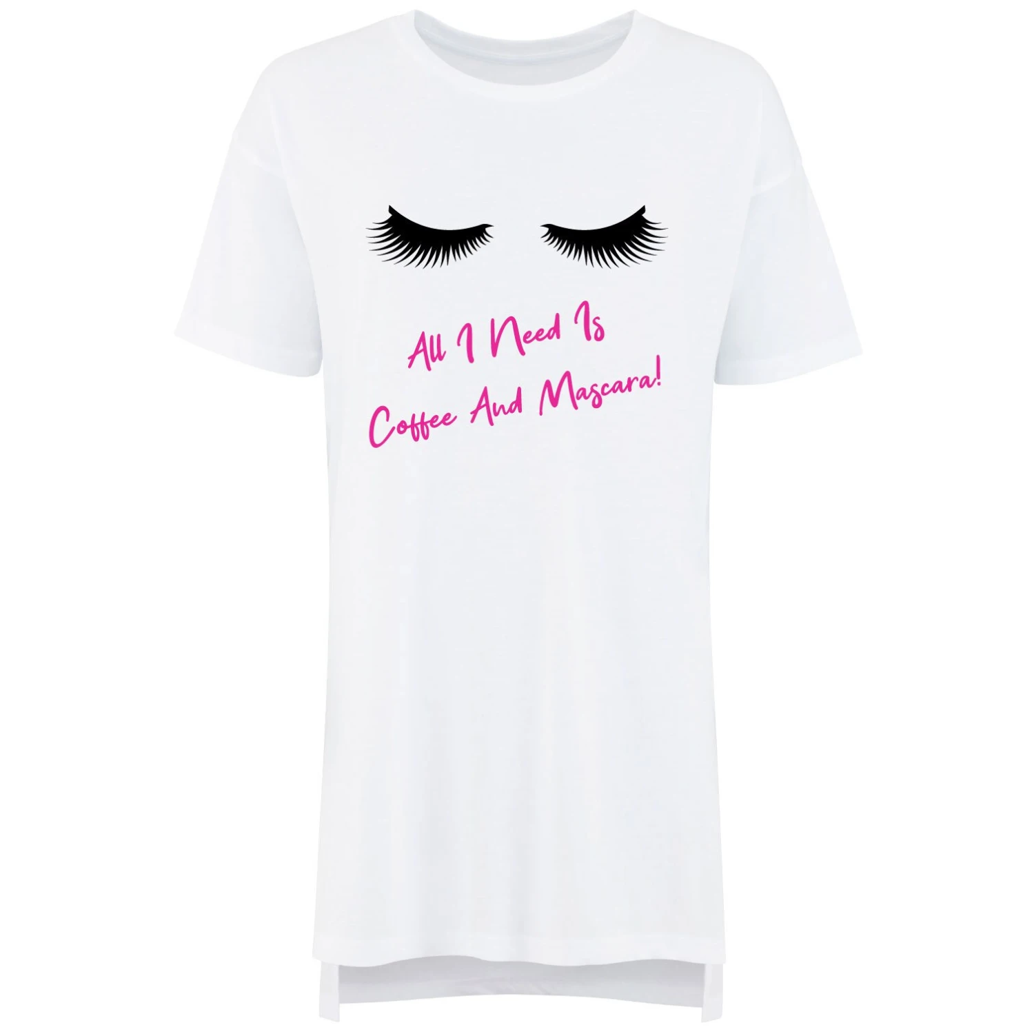 Oversized Lashes Nightie All I Need Is Coffee And Mascara Mothers Day Mum Present Birthday Christmas Pet Present 5 Oversized Lashes Nightie All I Need Is Coffee And Mascara Mothers Day Mum Present Birthday Christmas Pet Present - Image 3