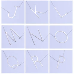 Christmas Gifts, Large Initial Necklace, Gold Initial, Sterling Silver Initial Necklace, Sideways Initial, Large Icon, Mother's Day Gift 12 Christmas Gifts, Large Initial Necklace, Gold Initial, Sterling Silver Initial Necklace, Sideways Initial, Large Icon, Mother's Day Gift -Jewellery Paradise il fullxfull.1768080800 nnzt 1