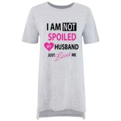 Oversized Wife Nightie I Am Not Spoiled My Husband Just Loves Me Valentines Day Mum Present Birthday Christmas 8 Oversized Wife Nightie I Am Not Spoiled My Husband Just Loves Me Valentines Day Mum Present Birthday Christmas -Jewellery Paradise il fullxfull.1811621550 b9ey