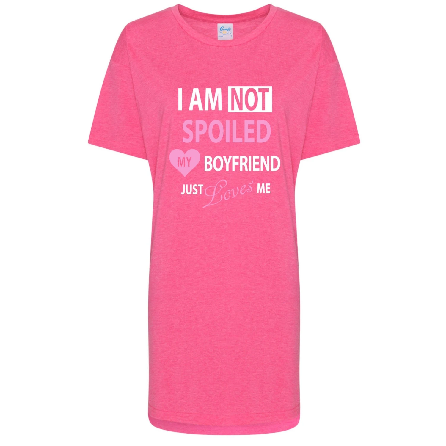 Oversized Girlfriend Nightie I Am Not Spoiled My Boyfriend Just Loves Me Valentines Day Mum Present Birthday Christmas 5 Oversized Girlfriend Nightie I Am Not Spoiled My Boyfriend Just Loves Me Valentines Day Mum Present Birthday Christmas - Image 3