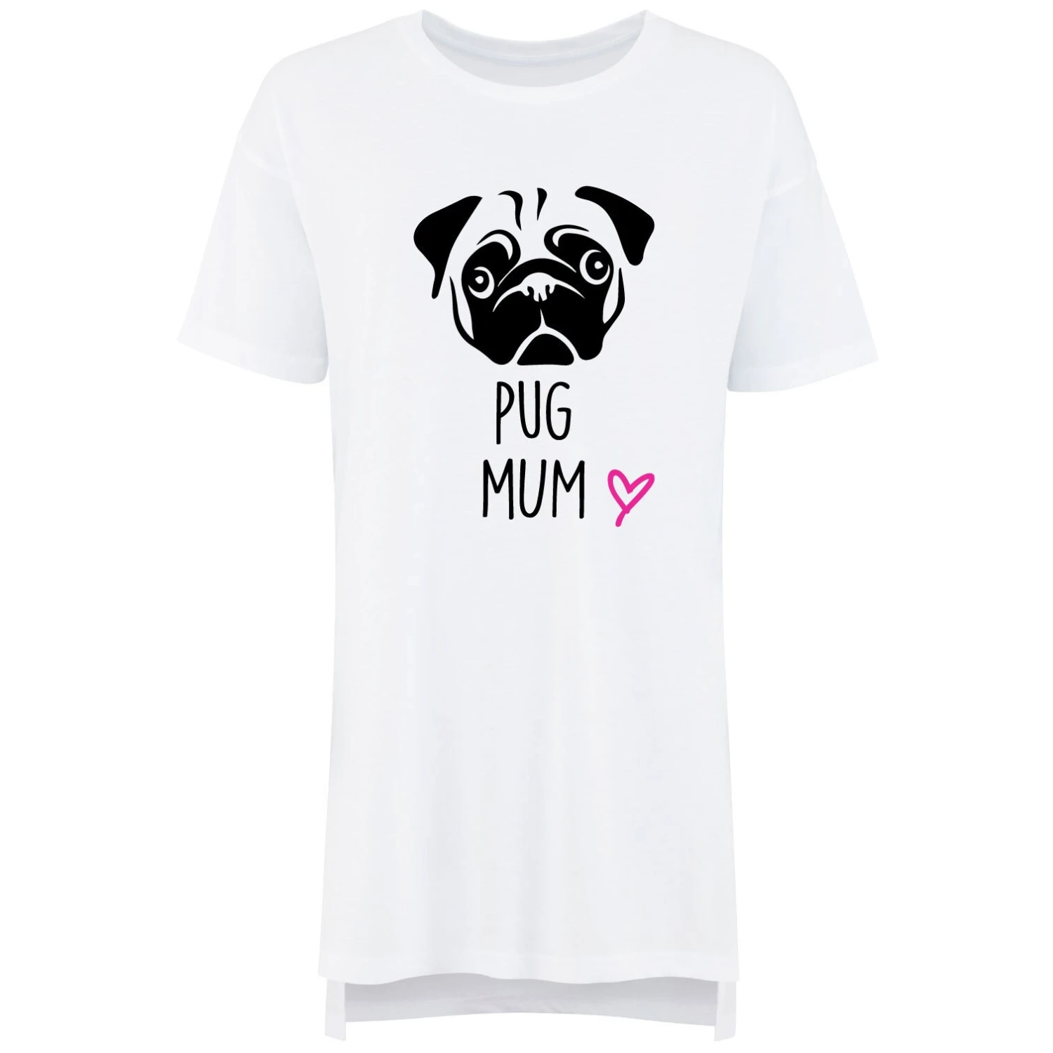 Oversized Pug Mum Nightie Mothers Day Mum Present Birthday Christmas Pet Present 4 Oversized Pug Mum Nightie Mothers Day Mum Present Birthday Christmas Pet Present - Image 2