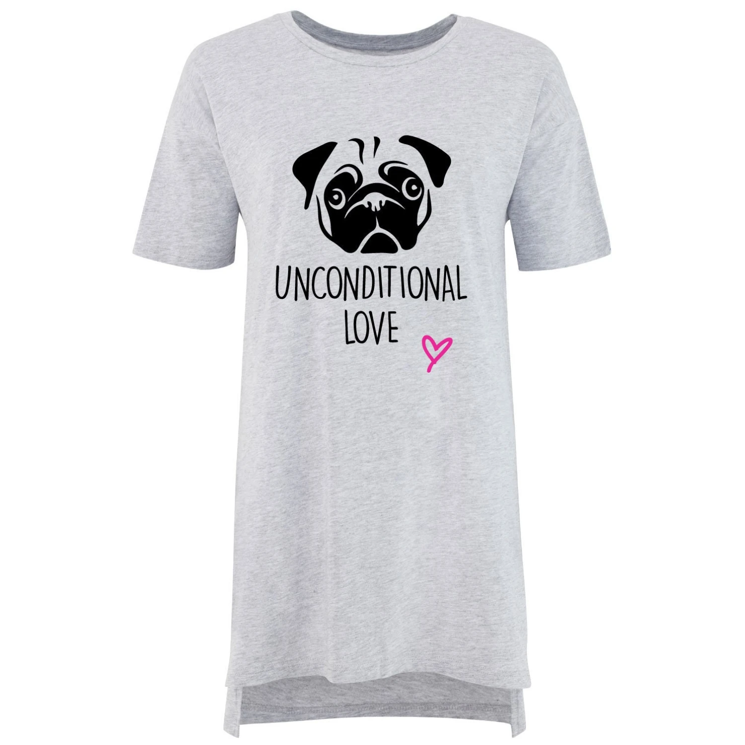Oversized Pug Nightie Pug Unconditional Love Mothers Day Mum Present Birthday Christmas Pet Present 4 Oversized Pug Nightie Pug Unconditional Love Mothers Day Mum Present Birthday Christmas Pet Present - Image 2