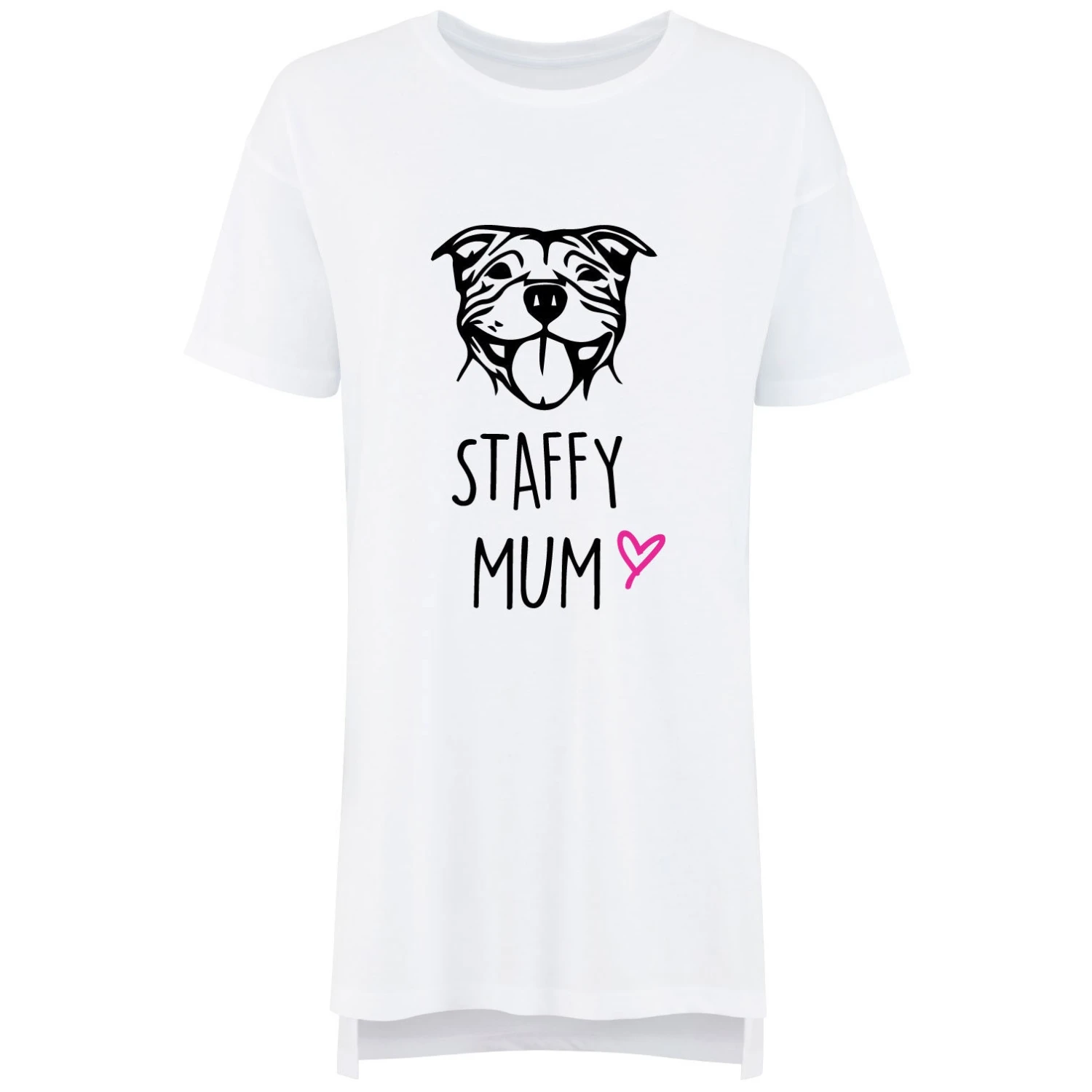 Oversized Staffy Mum Nightie Mothers Day Mum Present Birthday Christmas Pet Present Staffordshire Bull Terrier 4 Oversized Staffy Mum Nightie Mothers Day Mum Present Birthday Christmas Pet Present Staffordshire Bull Terrier - Image 2
