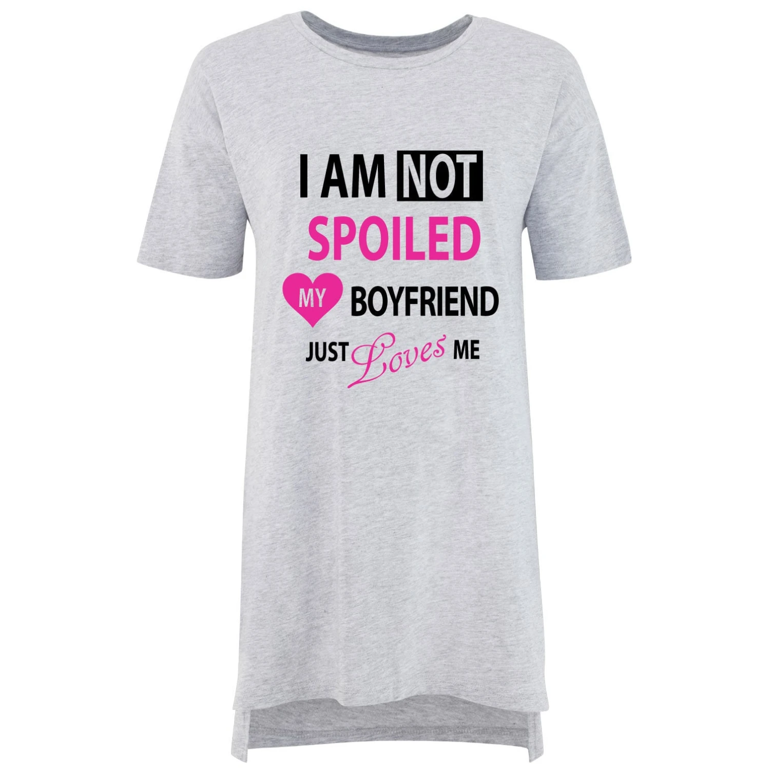 Oversized Girlfriend Nightie I Am Not Spoiled My Boyfriend Just Loves Me Valentines Day Mum Present Birthday Christmas 3 Oversized Girlfriend Nightie I Am Not Spoiled My Boyfriend Just Loves Me Valentines Day Mum Present Birthday Christmas