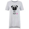 Oversized Pug Mum Nightie Mothers Day Mum Present Birthday Christmas Pet Present