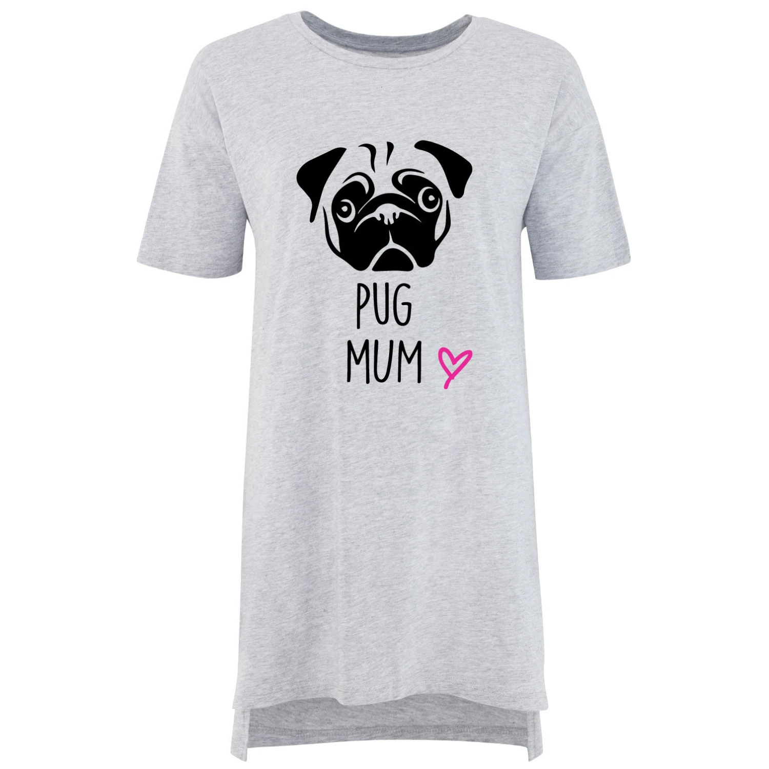 Oversized Pug Mum Nightie Mothers Day Mum Present Birthday Christmas Pet Present 3 Oversized Pug Mum Nightie Mothers Day Mum Present Birthday Christmas Pet Present