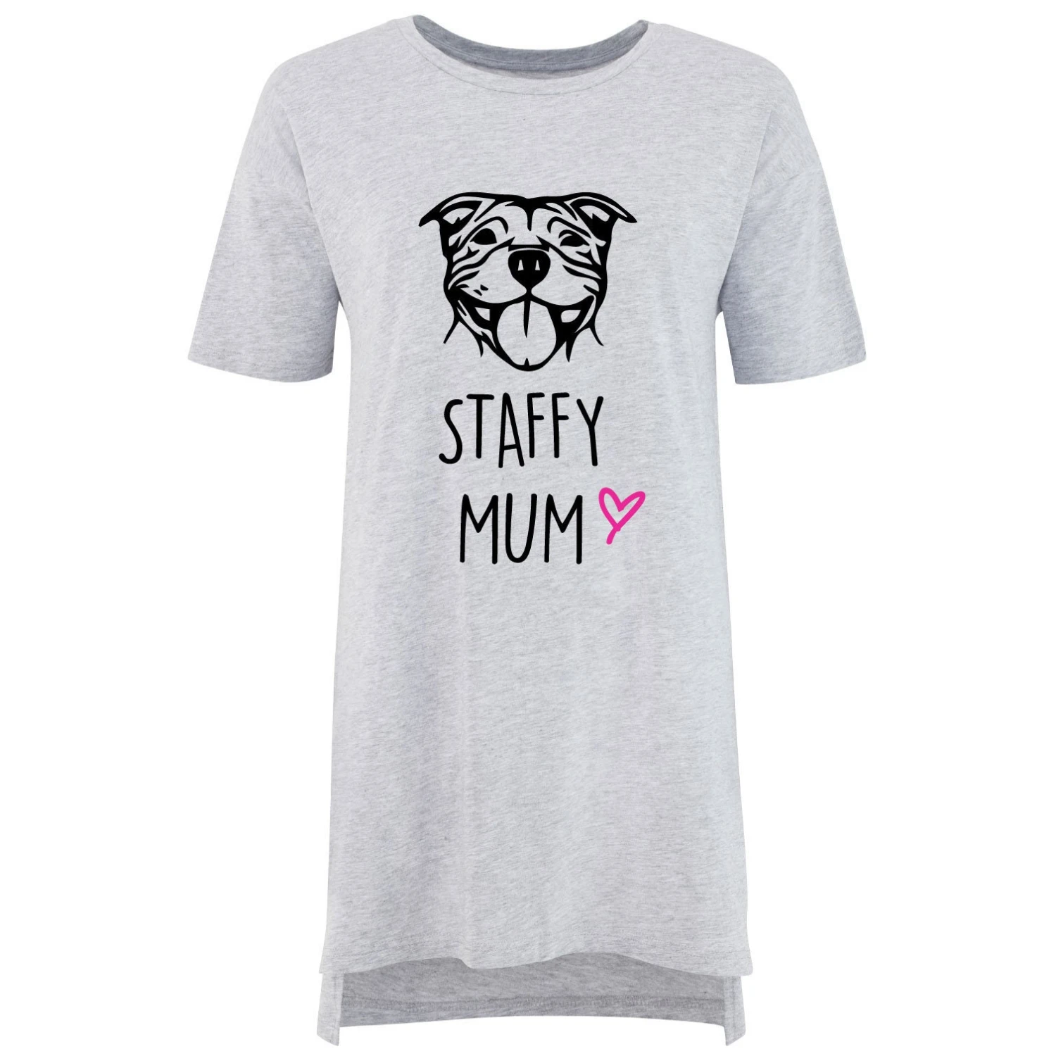 Oversized Staffy Mum Nightie Mothers Day Mum Present Birthday Christmas Pet Present Staffordshire Bull Terrier 3 Oversized Staffy Mum Nightie Mothers Day Mum Present Birthday Christmas Pet Present Staffordshire Bull Terrier