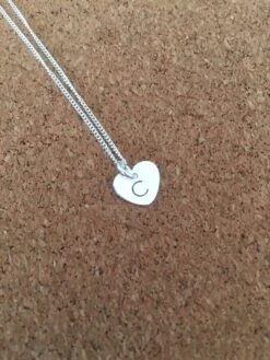 Silver Initial Necklace, Personalised Necklace, Heart Necklace, Monogram, Christmas Gift, Gifts For Her, Couple Gift, Mum Gift, Bridesmaid -Jewellery Paradise il fullxfull.1880274683 42rv