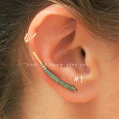 Shiny Ear Climber Earrings, Gold Ear Jackets, Olive Ear Climber, GoldBar Earrings, BeadedEarring, Everyday Earrings, Christmas Sale 20 Shiny Ear Climber Earrings, Gold Ear Jackets, Olive Ear Climber, GoldBar Earrings, BeadedEarring, Everyday Earrings, Christmas Sale -Jewellery Paradise il fullxfull.1887904182 aoy2