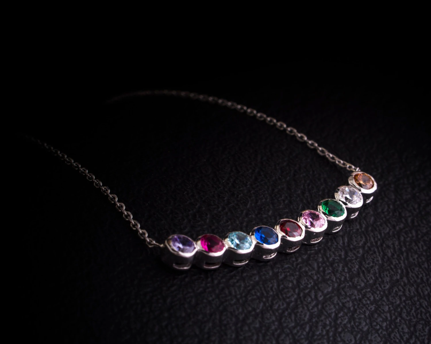 Family Birthstone Necklace, Christmas Gifts, Grandma Necklace, Dainty Necklace,Mothers Necklace, Birthstone Gifts, Citrine Necklace 4 Family Birthstone Necklace, Christmas Gifts, Grandma Necklace, Dainty Necklace,Mothers Necklace, Birthstone Gifts, Citrine Necklace - Image 2