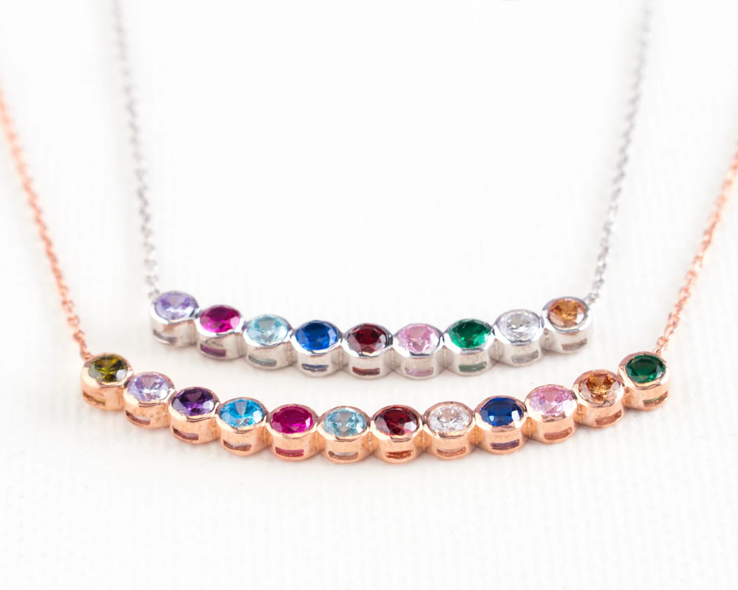 Family Birthstone Necklace, Christmas Gifts, Grandma Necklace, Dainty Necklace,Mothers Necklace, Birthstone Gifts, Citrine Necklace 5 Family Birthstone Necklace, Christmas Gifts, Grandma Necklace, Dainty Necklace,Mothers Necklace, Birthstone Gifts, Citrine Necklace - Image 3