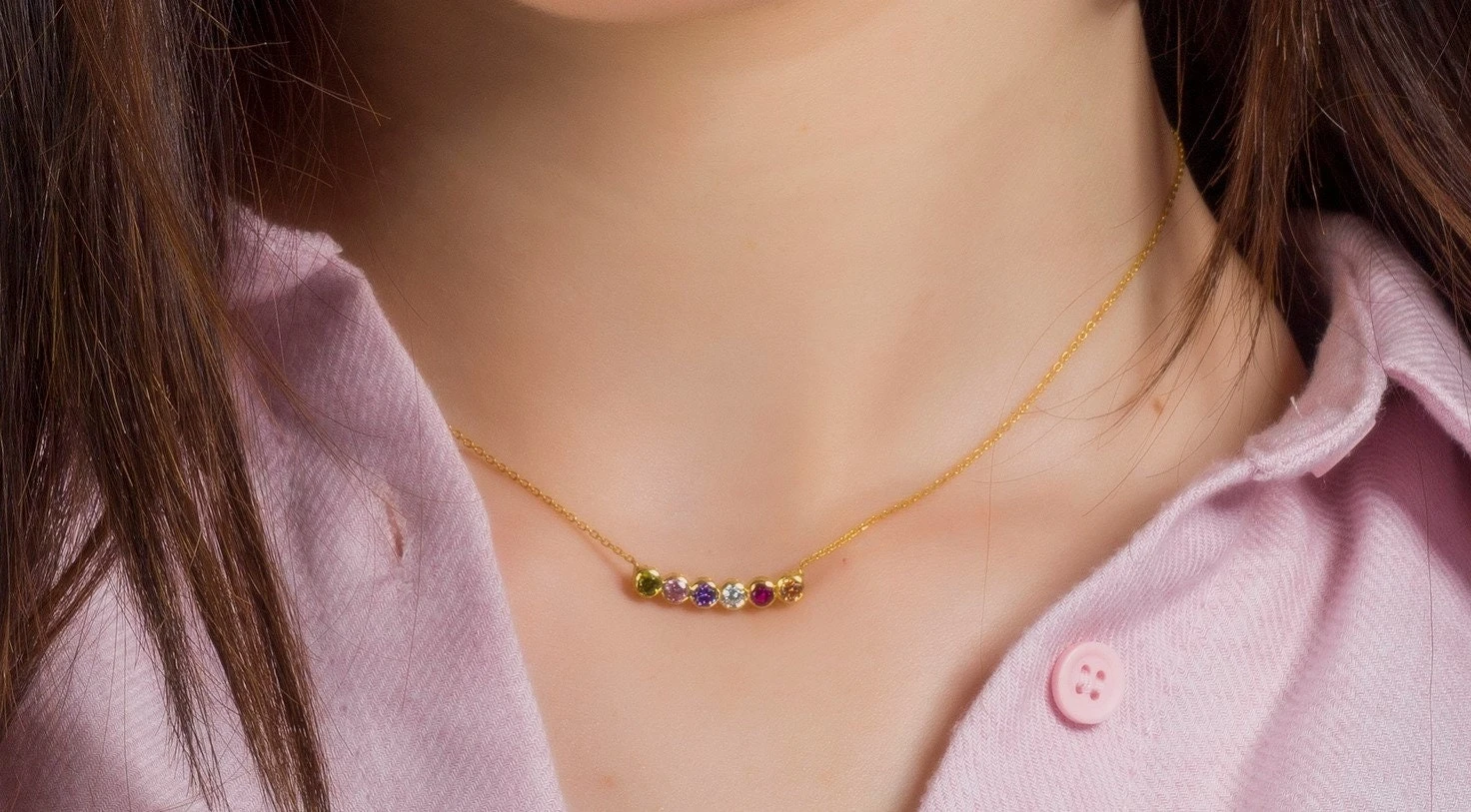 Family Birthstone Necklace, Christmas Gifts, Grandma Necklace, Dainty Necklace,Mothers Necklace, Birthstone Gifts, Citrine Necklace 3 Family Birthstone Necklace, Christmas Gifts, Grandma Necklace, Dainty Necklace,Mothers Necklace, Birthstone Gifts, Citrine Necklace